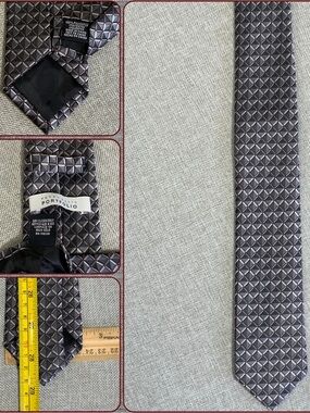 Perry Ellis Portfolio Skinny Geometric Tie